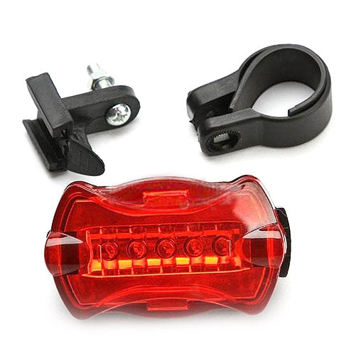 5 LED 7 Mode Bike Bicycle Rear Tail Safety Flash Light Lamp