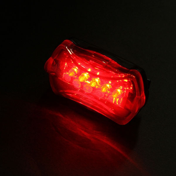 5 LED 7 Mode Bike Bicycle Rear Tail Safety Flash Light Lamp