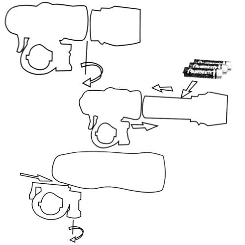 5 LED Water Resistant Bike Bicycle Head Light+ Rear Safety Flashlight