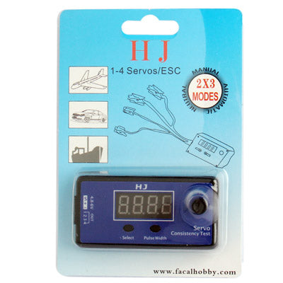 HJ Digital Servo Tester / ESC Consistency Tester for R/C Helicopter