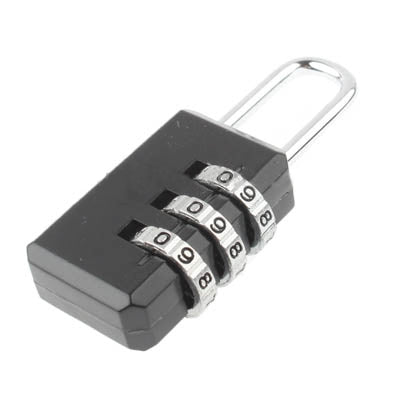 3 Digit Resettable Combination Security Travel Lock