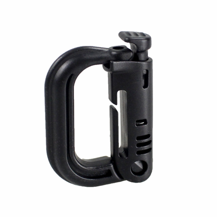 Plastic Portable Carabiner, 4 pcs in One Packaging, The Price is for 4 pcs (Light Grey)