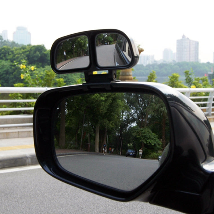 Left Side Rear View Blind Spot Mirror Universal adjustable Wide Angle Auxiliary Mirror