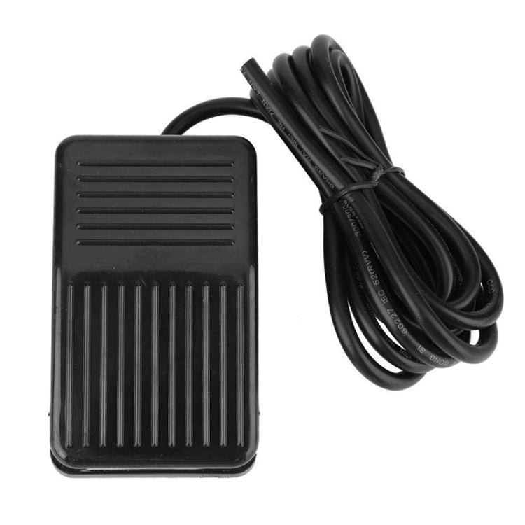 TFS-01 AC 250V 10A Anti-slip Plastic Case Foot Control Pedal Switch, Cable Length: 1m