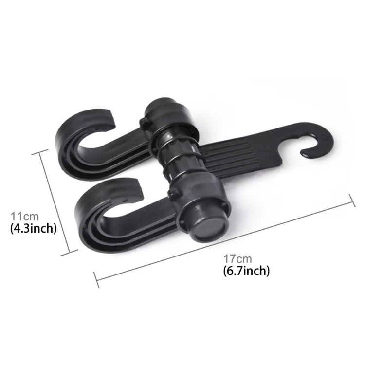 KANEED Car Vehicle Multi-functional Seat Headrest Bag Hanger Hook Holder Seat Headrest Hanger Hanging Holder Double Hooks