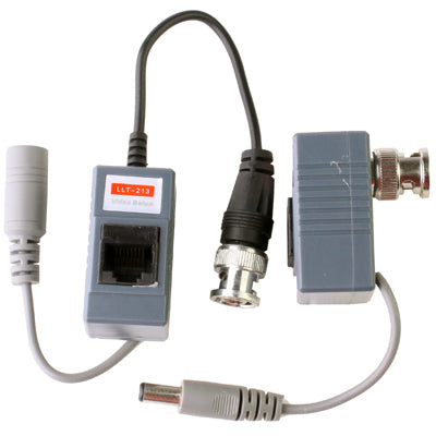 2 PCS CCTV Camera Video / Audio / Power Balun UTP Transceiver