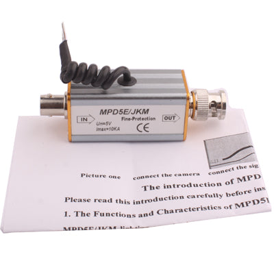 BNC F Input Connector Coaxial Video Signal Arrester Surge Protector