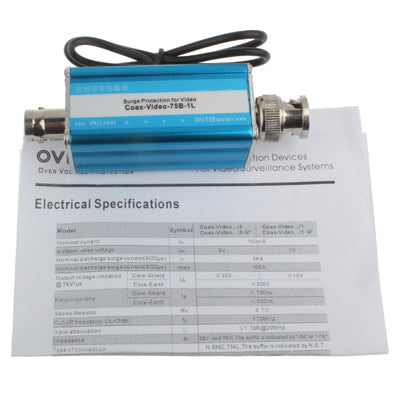 Male to Female BNC Interface Video CCTV Surge Arrester