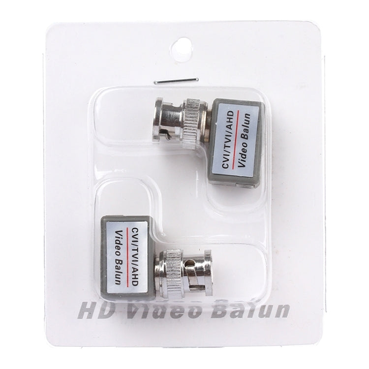 2 PCS 202C-HD CVI/TVI/AHD 1CH Passive Video Balun Coaxial Adapter