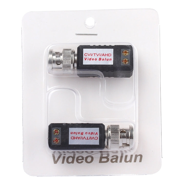 2 PCS HD 202E Enhanced Version Coaxial CVI/TVI/AHD 1CH Passive Transceiver Video Balun