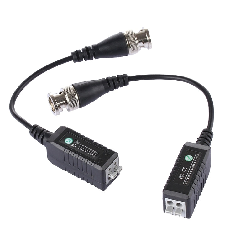 2 PCS HD 302B Coaxial CVI/TVI/AHD 1CH Passive Transceiver Video Balun