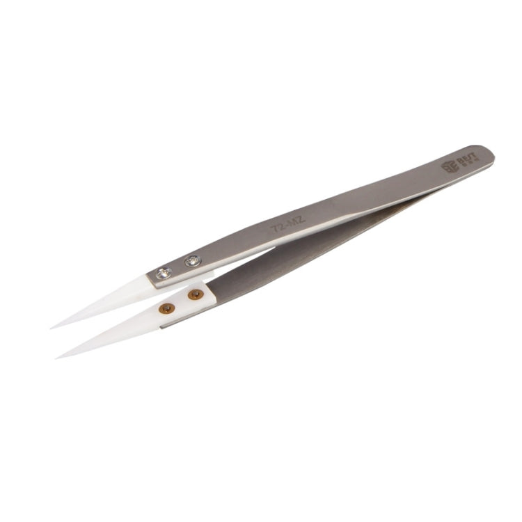 BEST BST-72-MZ 302 Stainless Steel High Temperature Resistance Ceramic Tip Tweezers