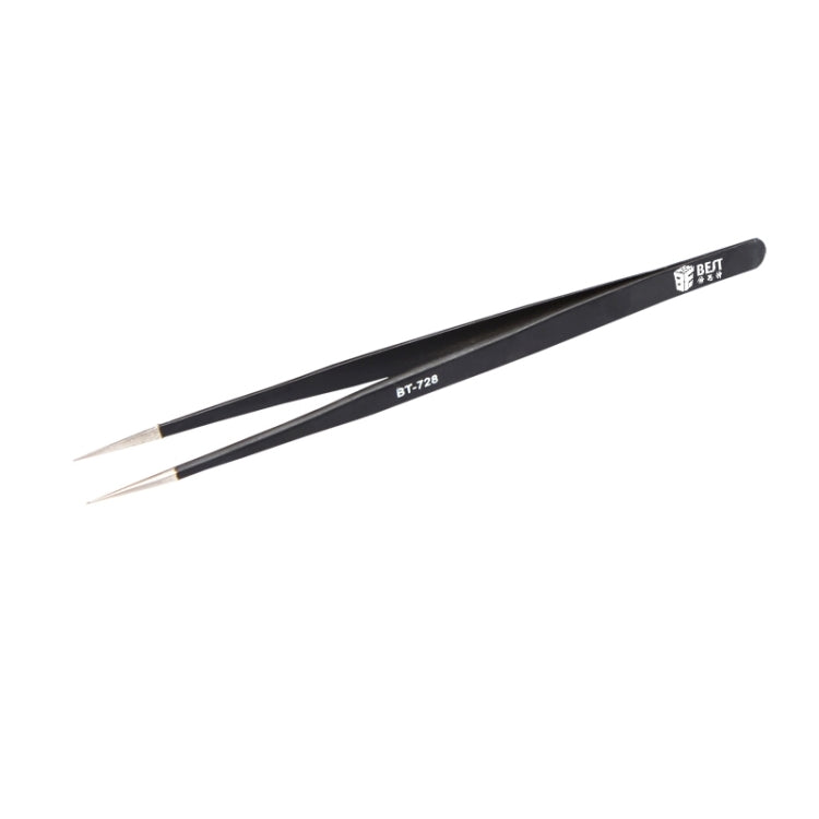 BEST BST-728 202 Stainless Steel Anti-static Tip Tweezers
