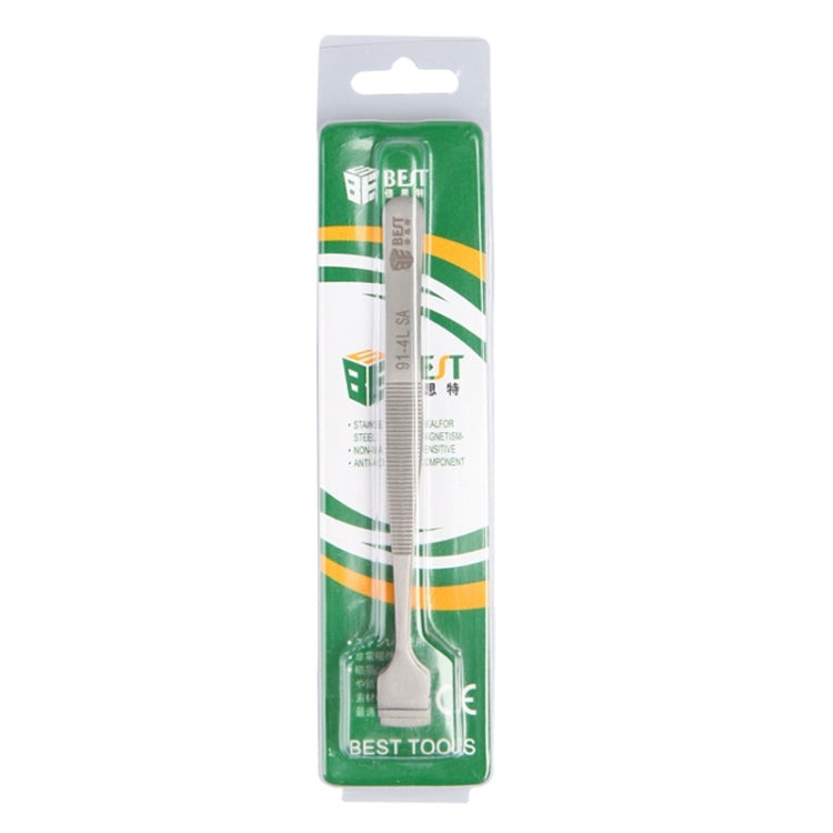 BEST BST-91-4L SA Professional Stainless Steel Wafer Tweezers for Silicon Wafer
