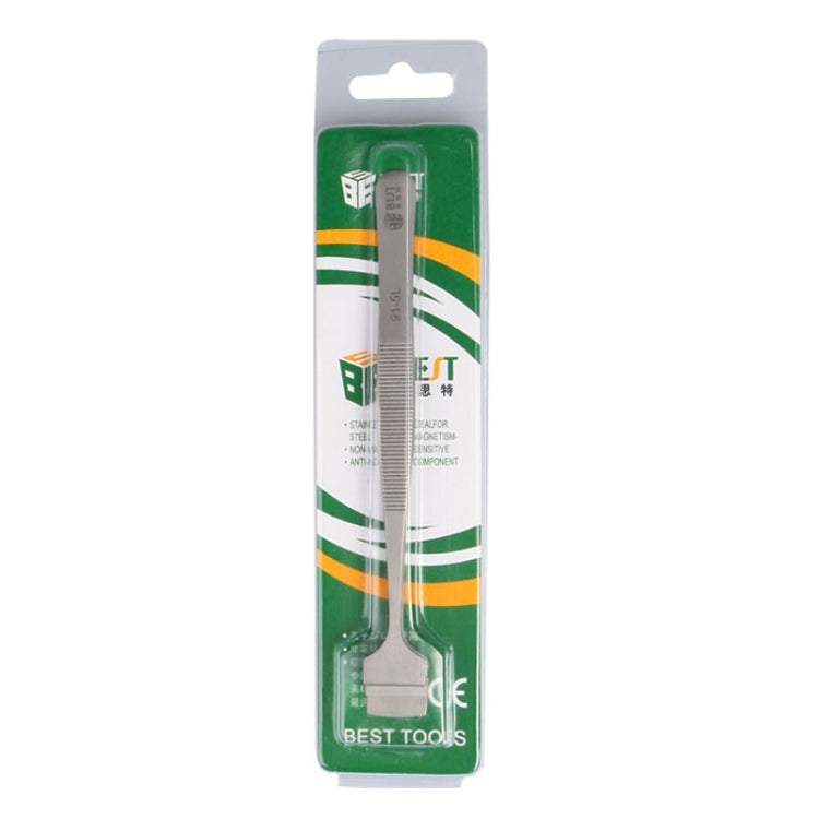 BEST BST-91-5L SA Professional Stainless Steel Wafer Tweezers for Silicon Wafer