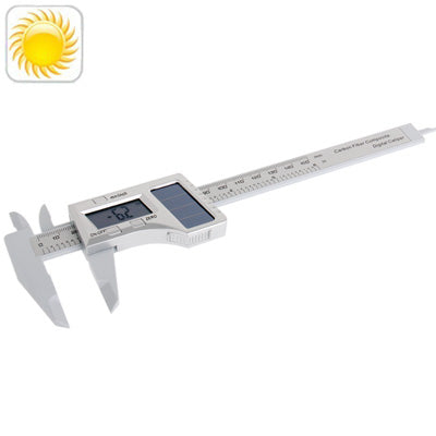 150mm solar LCD Digital Vernier Caliper / Micrometer, Carbon Fiber Composite