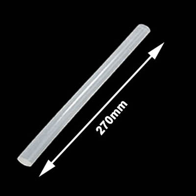 10x Practical Transparent White Hot Melt Glue Stick, Size: 270 x 11mm (10pcs in one packaging, the price is for 10pcs)