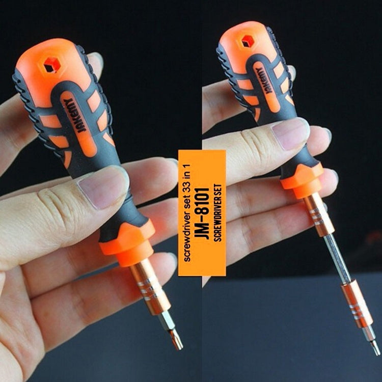 JAKEMY JM-8101 33 in 1 Screwdriver Bit Set with Tweezers & Extension Bar