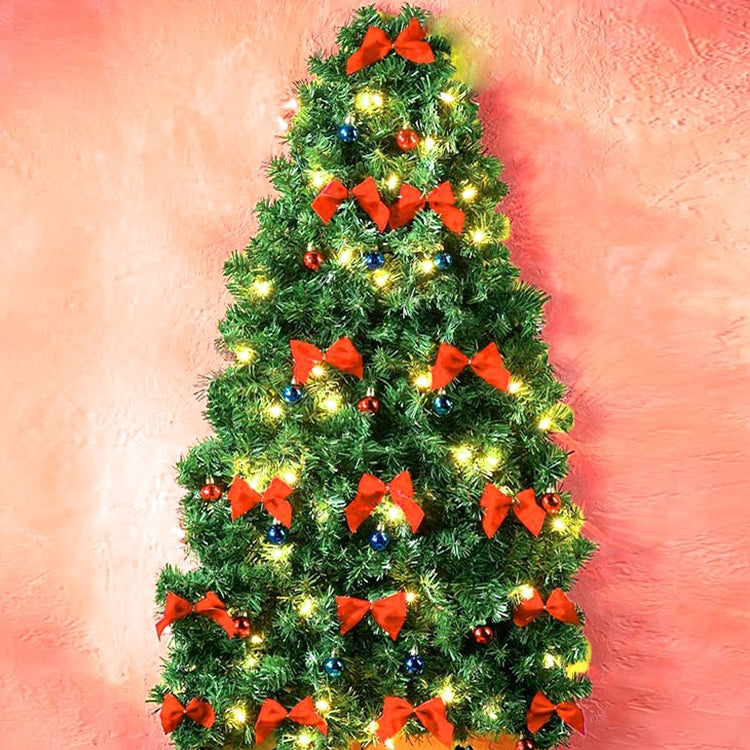 12 PCS Christmas Decoration Ornaments Bowknot Back Golden Twist Tie, Height: 6cm (12pcs in one packaging, the price is for 12pcs)