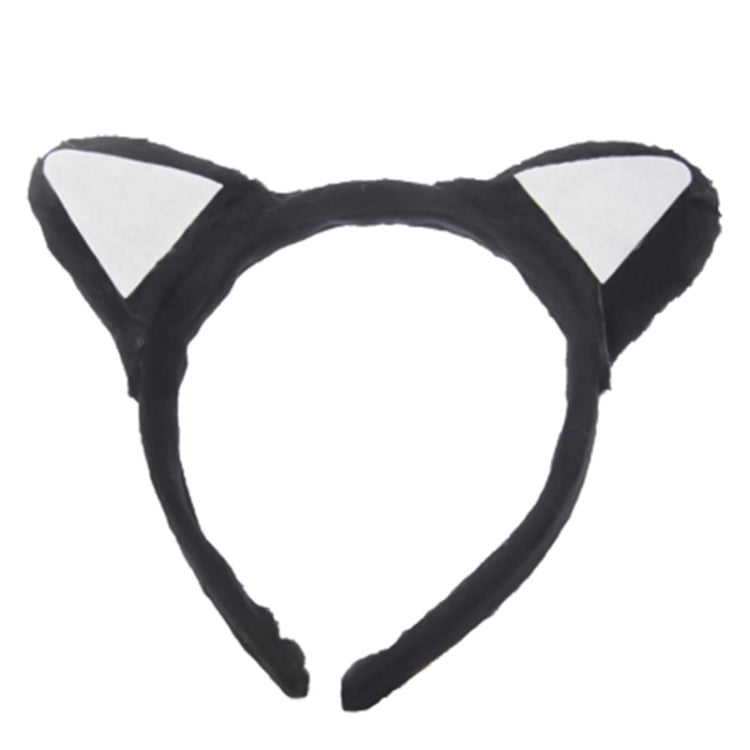 Animal Piece Set Cat Ears Headband Bow Tie Piece Set