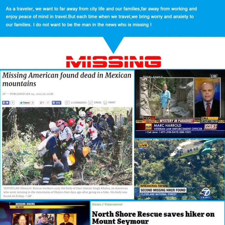 REACHFAR RF-V20 7 in 1 Multifunctional GPS Tracker