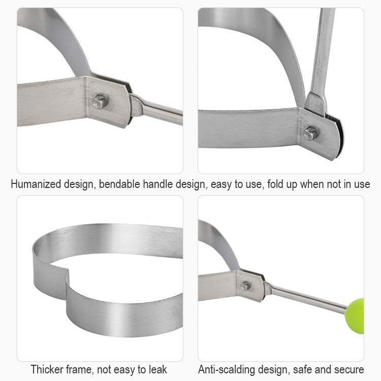 4 in 1 Stainless Steel Fried Egg Pancake Mold