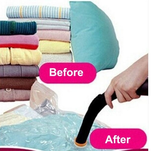 PE + PET Large Vacuum Pumping Compression Bags / Pouch Clothes Quilt Finishing Dust Bag Pouch, Single Pack