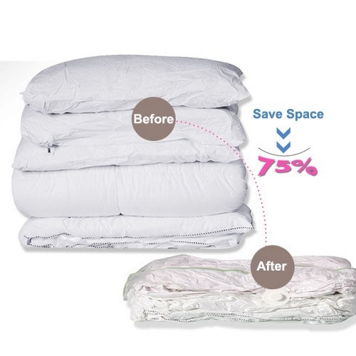 PE + PET Large Vacuum Pumping Compression Bags / Pouch Clothes Quilt Finishing Dust Bag Pouch, Single Pack