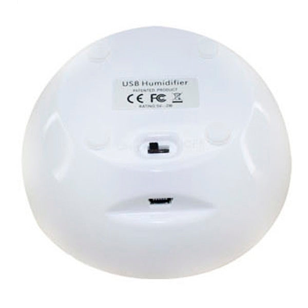 USB Air Humidifier with Mini Red Indicator and Vapour Amount Regulating Switch (White + Green)