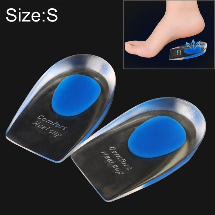 Women Silicone Gel Comfort Heel Cups Pads Half Pads, Size: S