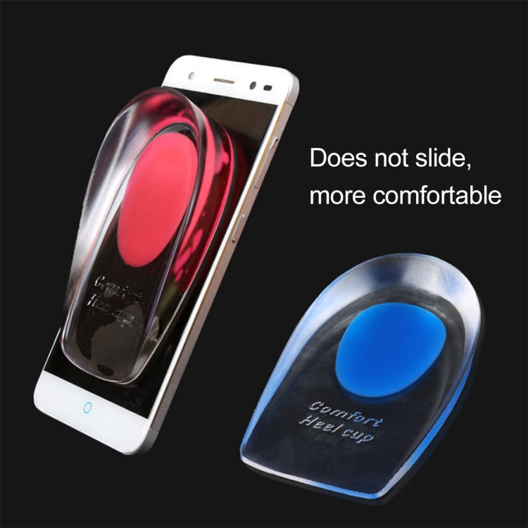Women Silicone Gel Comfort Heel Cups Pads Half Pads, Size: S