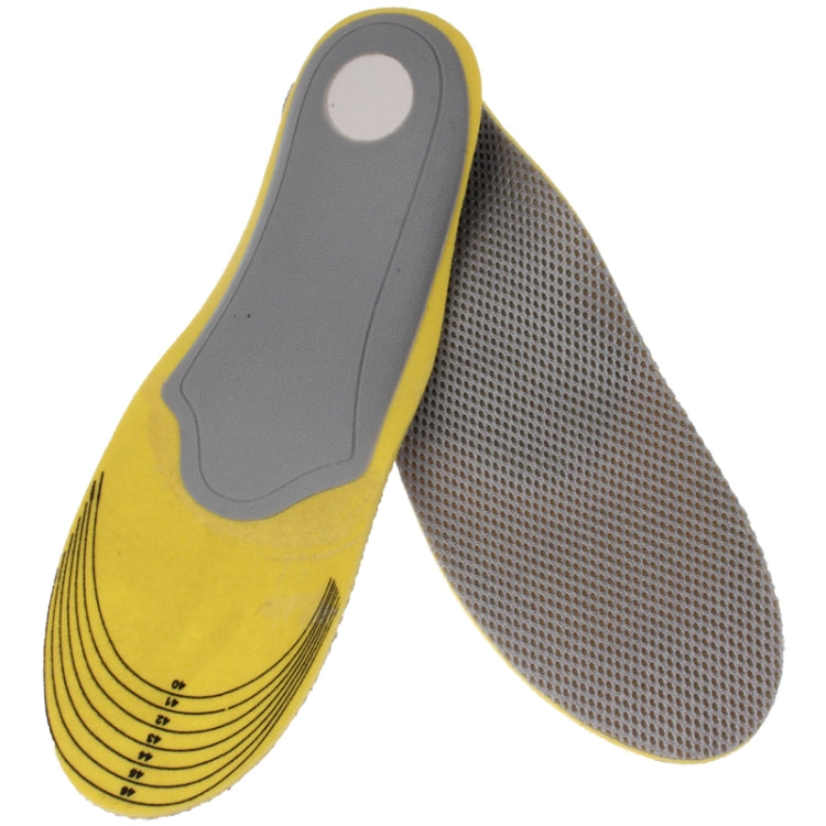 Elasticity Orthotic Arch Support Shoe Pad Sports Running Insoles Cushion for Men, Size: 40-46