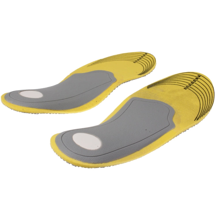 Elasticity Orthotic Arch Support Shoe Pad Sports Running Insoles Cushion for Men, Size: 40-46