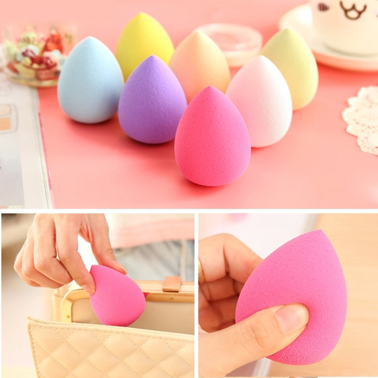 Great Beauty Facial Makeup Water-drop Sponge Blending Foundation Smooth Sponge Cleansing Cosmetic Cotton Pads, Random Color Delivery