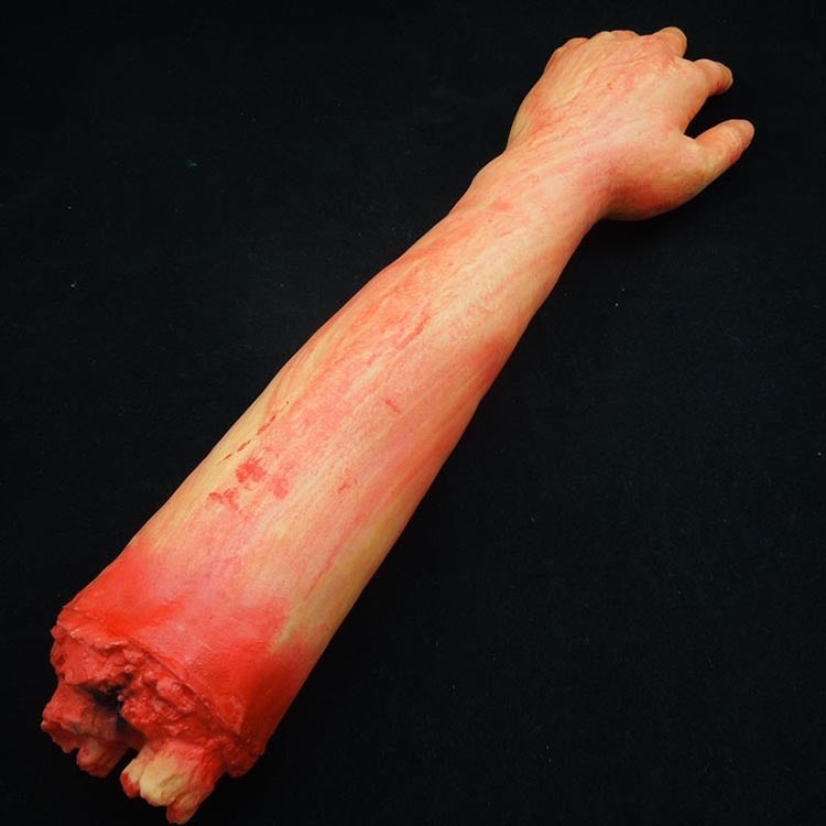 52cm Halloween Horror Props April Fool Day Party Prop Body Parts Decoration Long Bloody Hand