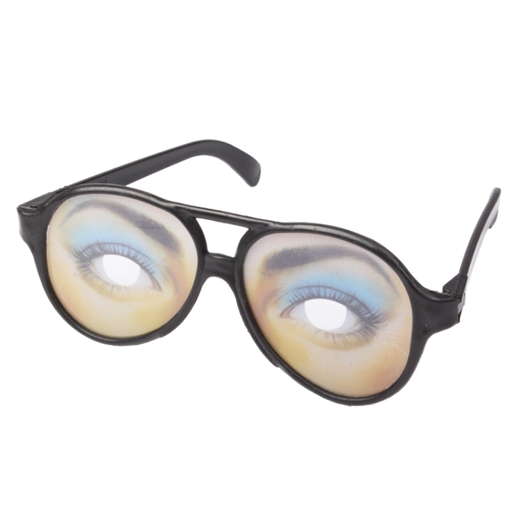 Plastic Funny Joke Glasses with Black Frame