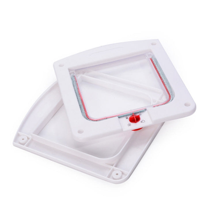 Cat / Small-scale Dog Friendly Transparent Flap, Universal 4 Way Locking
