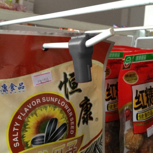 12 PCS 5.0mm Black ABS Display Hook / Security Lock Hook