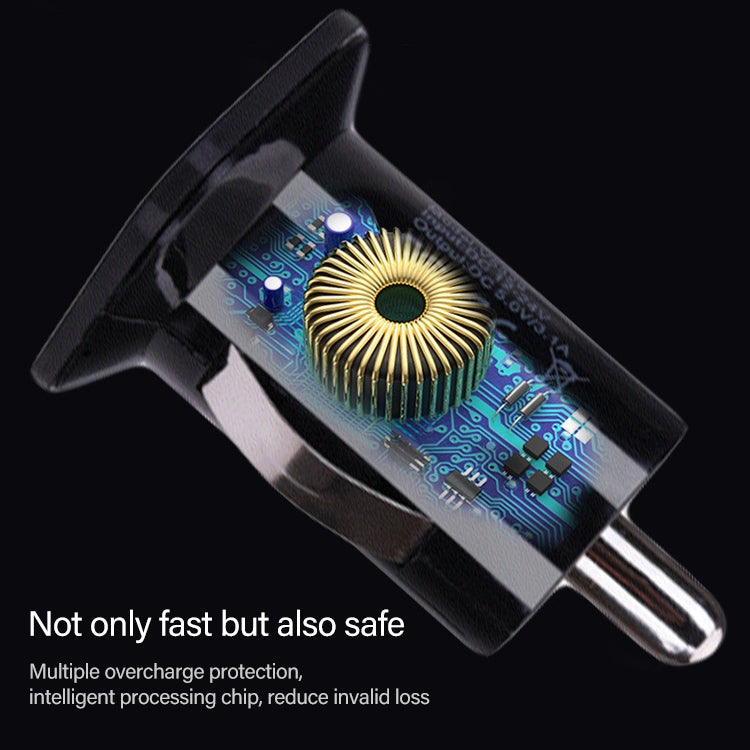 High Performance 2.1A + 1A Dual USB Port Car Charger for iPad Air 2 & Air & 4, iPhone 6 & 6 Plus & 5C & 5S & 4 & 4S, iPod touch, Galaxy Tablet / Note Series and Other Mobile Phone, Navigators