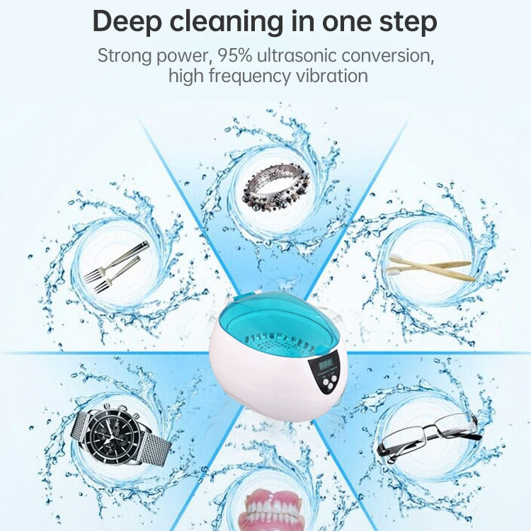 Stainless Steel Tank Digital Ultrasonic Cleaner with LCD Display for Jewelry / Watch / Denture