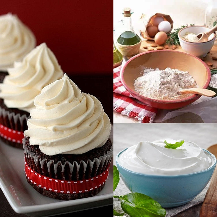 4 PCS Silicone Scraper Butter Spreader Knife Cake Smoother Cake Baking Tool