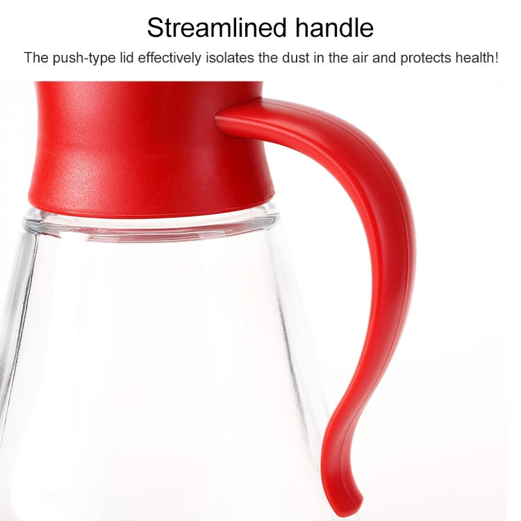 Automatic Lid Open Glass Oil Bottle