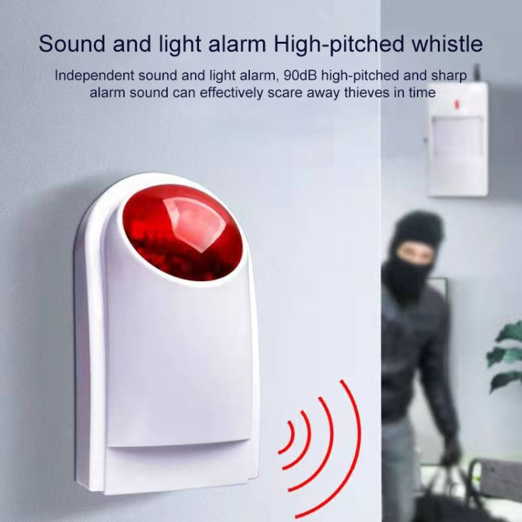 Outdoor Siren with Red Flashlight , Can be used 1.2A 12V as a Backup Battery