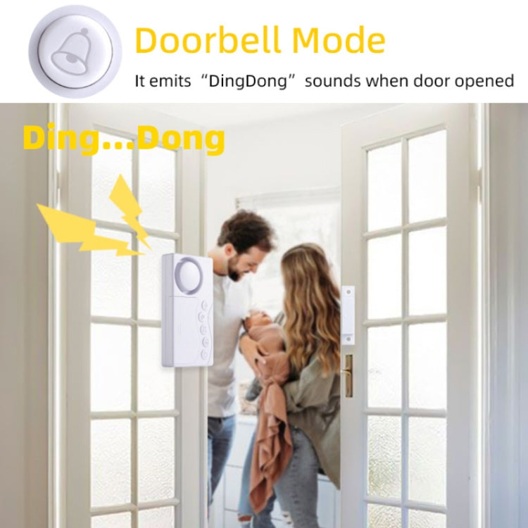 4 in 1 Door Magnet Refrigerator Delayed Door Closing Bell Anti-theft Alarm (3V)