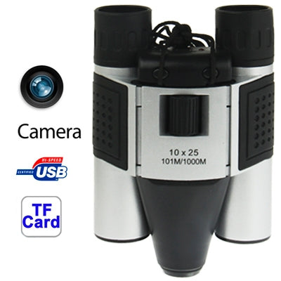 10×25mm 5 in 1 (Binocular Camera + Video Camera + Digital Camera + PC Cam + TF Card Reader) Digital Camera Binoculars,  Field of View: 101m/1000m, Size: 135 × 100 × 24mm