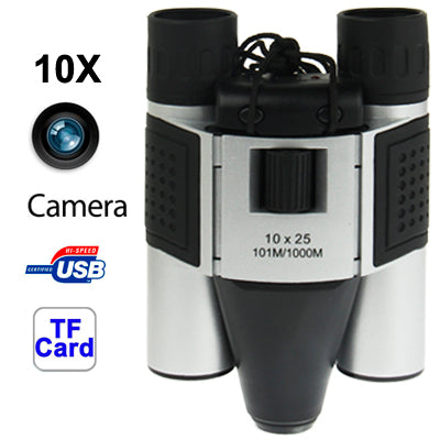 10×25mm 5 in 1 (Binocular Camera + Video Camera + Digital Camera + PC Cam + TF Card Reader) Digital Camera Binoculars,  Field of View: 101m/1000m, Size: 135 × 100 × 24mm