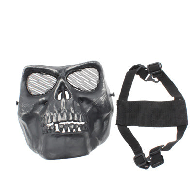High Intensity Terrifying Evil Facepiece Skeleton Anti BB Bomb Face Mask with Elastic Bands