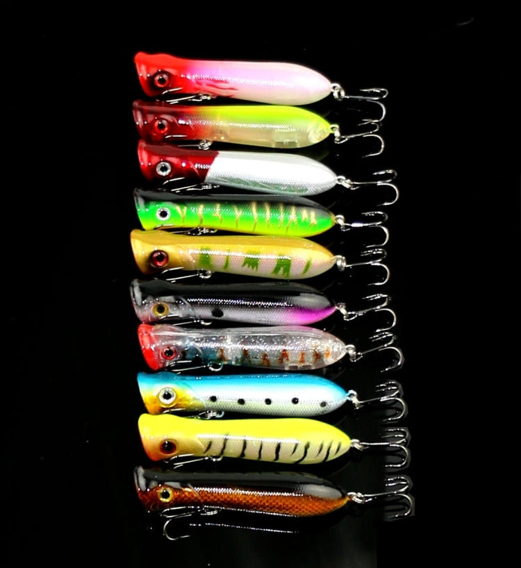 8cm Shrimp Mouth Type Water Surface Popper Lure Hit Water Waves Climb Fishing Bait, Random Color Delivery