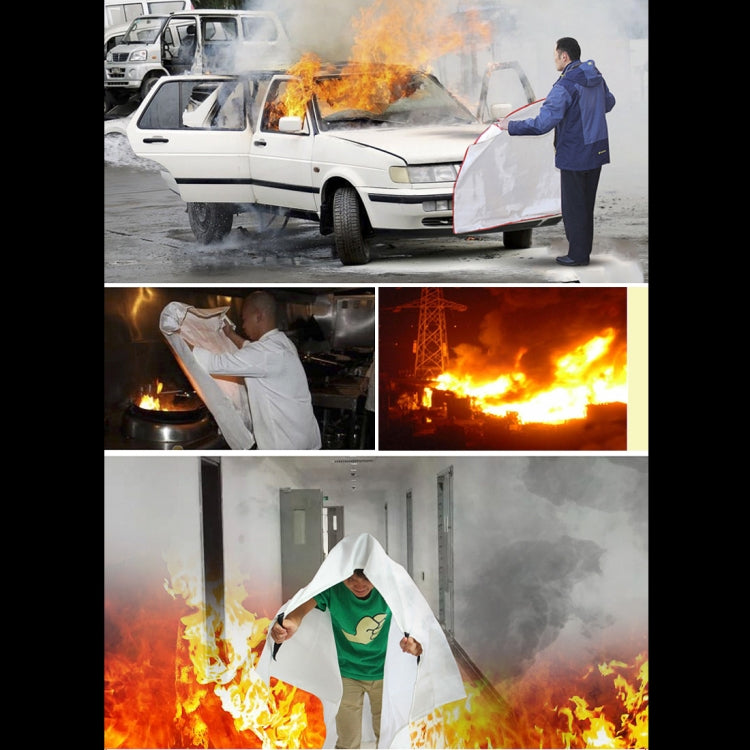 Emergency Survival Fire Blanket Shelter Safety Protector Extinguishers Tent, Size: 1*1m