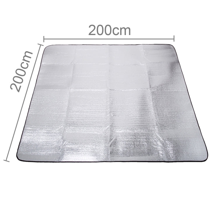 7mm Thickening of Double Aluminum Moisture Pad / Camping Sleeping Pad, Size: 200cm x 200cm